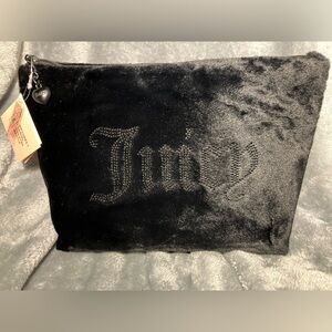 Juicy Couture Black Cosmetic Bag with Travel Bottle